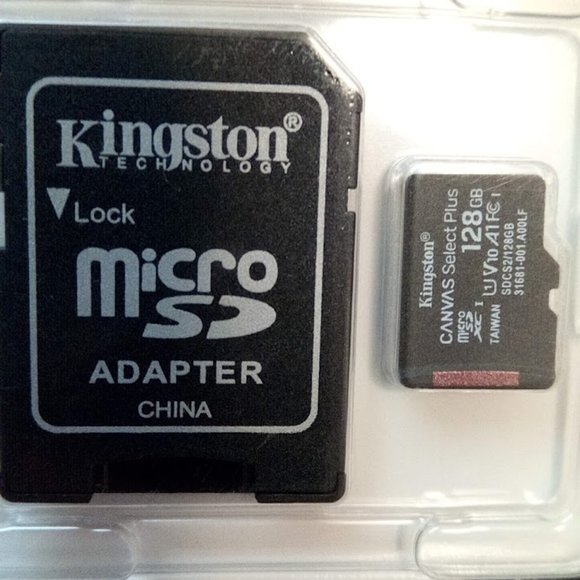 New Kingston 128 GB Canvas Select Plus MicroSD Card with SD Adapter - Picture 6 of 7